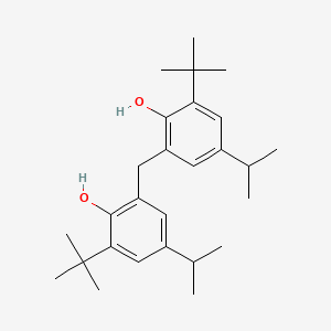 molecular formula C27H40O2 B14366010 Phenol, 2,2'-methylenebis(6-tert-butyl-4-isopropyl- CAS No. 93840-39-2