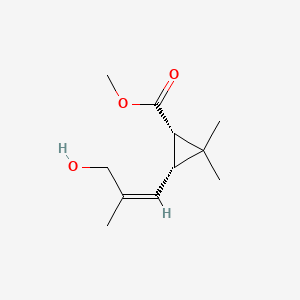 molecular formula C11H18O3 B14366015 Methyl (1S,3R)-3-((Z)-3-hydroxy-2-methylprop-1-enyl)-2,2-dimethylcyclopropane-1-carboxylate CAS No. 93132-75-3