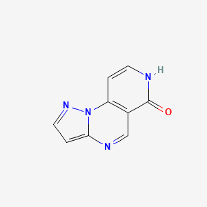 molecular formula C9H6N4O B1436602 Pyrazolo[1,5-a]pyrido[3,4-e]pyrimidin-6(7H)-one CAS No. 148191-54-2