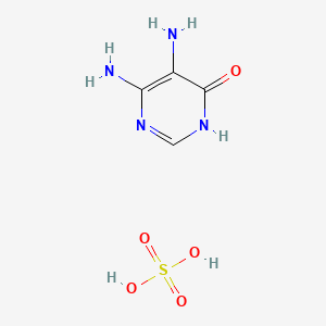 molecular formula C4H8N4O5S B1436605 4,5-二氨基-6-羟基嘧啶硫酸盐 CAS No. 52502-66-6