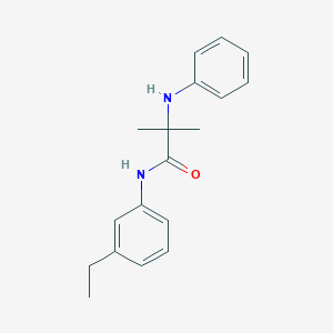 molecular formula C18H22N2O B14366067 N-(3-Ethylphenyl)-2-methyl-N~2~-phenylalaninamide CAS No. 90304-74-8