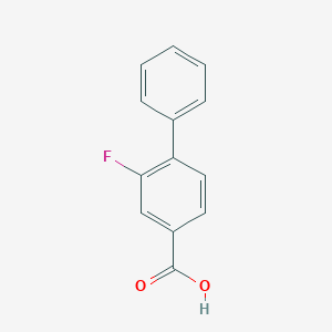 molecular formula C13H9FO2 B143661 2-Fluorobiphenyl-4-carboxylic acid CAS No. 137045-30-8