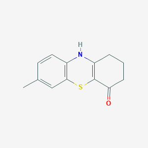 molecular formula C13H13NOS B14366100 7-Methyl-2,3-dihydro-1H-phenothiazin-4(10H)-one CAS No. 90052-59-8