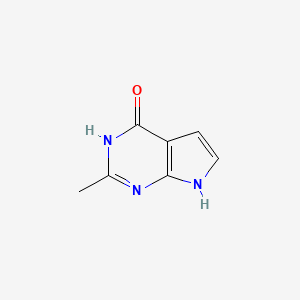 molecular formula C7H7N3O B1436616 2-Methyl-1H-pyrrolo[2,3-d]pyrimidin-4(7H)-one CAS No. 89792-11-0
