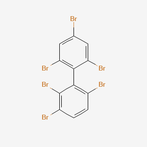 molecular formula C12H4Br6 B14366162 2,2',3,4',6,6'-Hexabromobiphenyl CAS No. 93261-83-7
