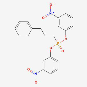 molecular formula C21H19N2O7P B14366195 Bis(3-nitrophenyl) (3-phenylpropyl)phosphonate CAS No. 93130-31-5