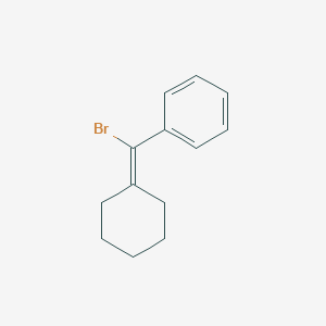 molecular formula C13H15Br B14366207 [Bromo(cyclohexylidene)methyl]benzene CAS No. 92078-71-2