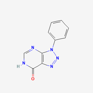 molecular formula C10H7N5O B1436625 3-phenyl-3,6-dihydro-7H-[1,2,3]triazolo[4,5-d]pyrimidin-7-one CAS No. 114306-16-0