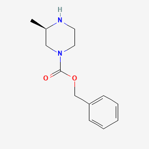 molecular formula C13H18N2O2 B1436627 (R)-benzyl 3-methylpiperazine-1-carboxylate CAS No. 623586-00-5