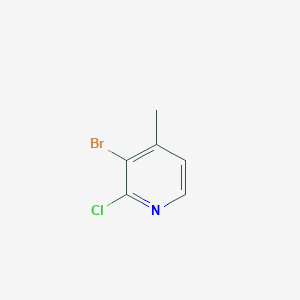 molecular formula C6H5BrClN B1436628 3-溴-2-氯-4-甲基吡啶 CAS No. 55404-31-4