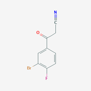 molecular formula C9H5BrFNO B1436634 3-(3-溴-4-氟苯基)-3-氧代丙腈 CAS No. 914636-74-1