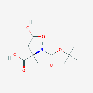 B1436635 Boc-alpha-methyl-D-aspartic acid CAS No. 1217826-44-2