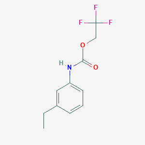 molecular formula C11H12F3NO2 B1436637 2,2,2-trifluoroethyl N-(3-ethylphenyl)carbamate CAS No. 1087788-92-8