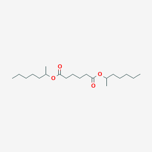 molecular formula C20H38O4 B14366401 Diheptan-2-yl hexanedioate CAS No. 90456-62-5