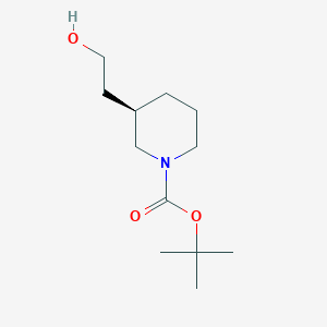 molecular formula C12H23NO3 B1436642 (R)-1-N-Boc-Piperidine-3-ethanol CAS No. 389889-62-7