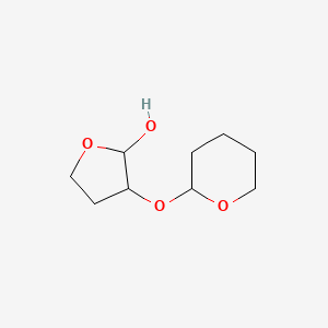 molecular formula C9H16O4 B14366456 3-[(Oxan-2-yl)oxy]oxolan-2-ol CAS No. 91842-22-7
