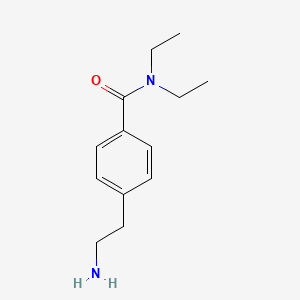 molecular formula C13H20N2O B1436653 4-(2-Aminoethyl)-N,N-diethylbenzamide CAS No. 885270-66-6