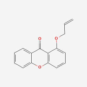molecular formula C16H12O3 B14366534 9H-Xanthen-9-one, 1-(2-propenyloxy)- CAS No. 92964-91-5