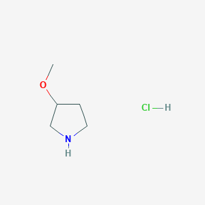molecular formula C5H12ClNO B143666 3-Methoxypyrrolidine hydrochloride CAS No. 136725-50-3