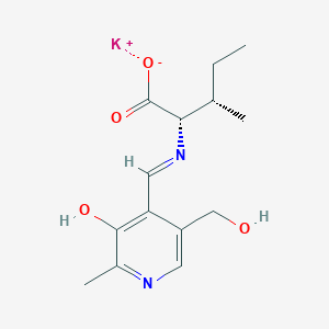 molecular formula C14H19KN2O4 B1436665 Pyridoxylidene-L-isoleucine Potassium Salt CAS No. 57212-58-5