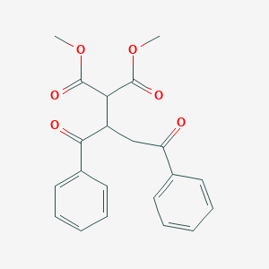 molecular formula C21H20O6 B14366682 Dimethyl (1,4-dioxo-1,4-diphenylbutan-2-yl)propanedioate CAS No. 90043-50-8