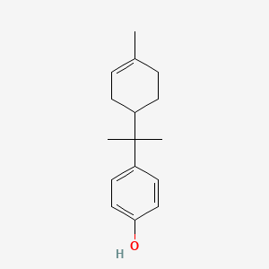 molecular formula C16H22O B14366712 4-[2-(4-Methylcyclohex-3-en-1-yl)propan-2-yl]phenol CAS No. 92758-81-1
