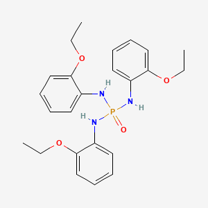 molecular formula C24H30N3O4P B14366718 N,N',N''-Tris(2-ethoxyphenyl)phosphoric triamide CAS No. 91096-80-9