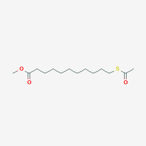 molecular formula C14H26O3S B14366765 Methyl 11-(acetylsulfanyl)undecanoate CAS No. 90215-02-4