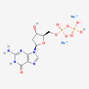 B1436678 Guanosine 5'-(trihydrogen diphosphate), 2'-deoxy-, disodium salt CAS No. 78101-74-3