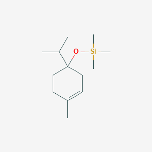 molecular formula C13H26OSi B14366792 Silane, trimethyl[[4-methyl-1-(1-methylethyl)-3-cyclohexen-1-yl]oxy]- CAS No. 90934-35-3