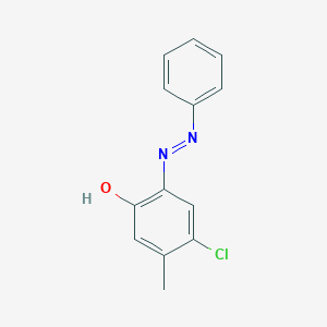 molecular formula C13H11ClN2O B1436684 4-chloro-5-methyl-2-[(E)-phenyldiazenyl]phenol CAS No. 1173631-52-1