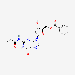 molecular formula C21H23N5O6 B1436687 5'-O-Benzoyl-2'-deoxy-N2-isobutyrylguanosine CAS No. 173271-18-6