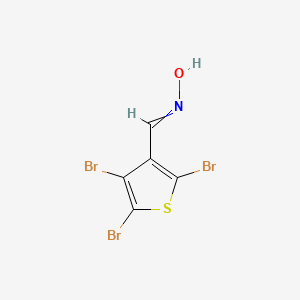 molecular formula C5H2Br3NOS B14366876 N-[(2,4,5-Tribromothiophen-3-yl)methylidene]hydroxylamine CAS No. 91074-37-2