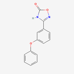 molecular formula C14H10N2O3 B1436689 3-(3-苯氧基苯基)-4,5-二氢-1,2,4-恶二唑-5-酮 CAS No. 1182892-38-1
