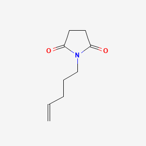 molecular formula C9H13NO2 B14366899 1-Pent-4-enylpyrrolidine-2,5-dione CAS No. 92721-45-4