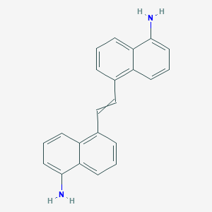 molecular formula C22H18N2 B14366943 5,5'-(Ethene-1,2-diyl)di(naphthalen-1-amine) CAS No. 91915-55-8