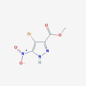 molecular formula C5H4BrN3O4 B1436697 methyl 4-bromo-5-nitro-1H-pyrazole-3-carboxylate CAS No. 1187560-11-7