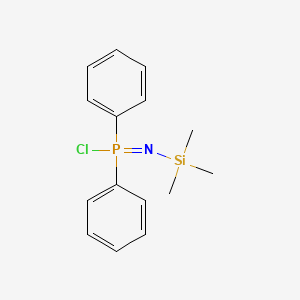 molecular formula C15H19ClNPSi B14366974 P,P-Diphenyl-N-(trimethylsilyl)phosphinimidic chloride CAS No. 90413-89-1