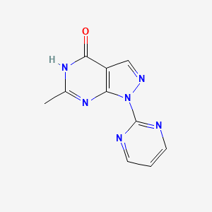 6-methyl-1-(pyrimidin-2-yl)-1H,4H,5H-pyrazolo[3,4-d]pyrimidin-4-one