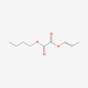 molecular formula C9H14O4 B14367002 Butyl prop-1-en-1-yl ethanedioate CAS No. 91915-04-7