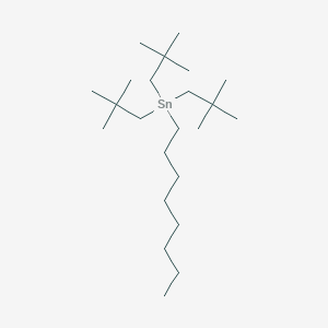 molecular formula C23H50Sn B14367027 Tris(2,2-dimethylpropyl)(octyl)stannane CAS No. 90461-72-6