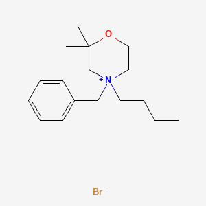 molecular formula C17H28BrNO B14367032 4-Benzyl-4-butyl-2,2-dimethylmorpholin-4-ium bromide CAS No. 90166-91-9
