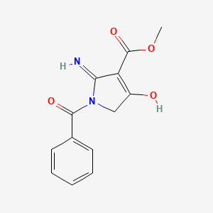 methyl 2-amino-1-benzoyl-4-oxo-4,5-dihydro-1H-pyrrole-3-carboxylate