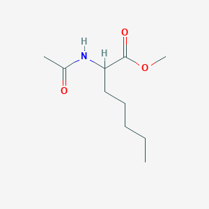 molecular formula C10H19NO3 B14367055 Methyl 2-acetamidoheptanoate CAS No. 91017-22-0