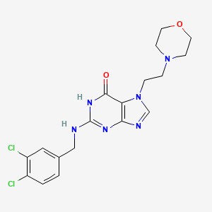 molecular formula C18H20Cl2N6O2 B1436706 Ibezapolstat CAS No. 1275582-97-2