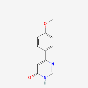 molecular formula C12H12N2O2 B1436707 6-(4-Ethoxyphenyl)pyrimidin-4-ol CAS No. 1351612-19-5