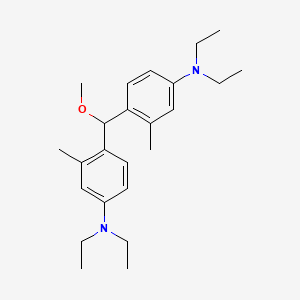 molecular formula C24H36N2O B14367072 4,4'-(Methoxymethylene)bis(N,N-diethyl-3-methylaniline) CAS No. 91223-78-8