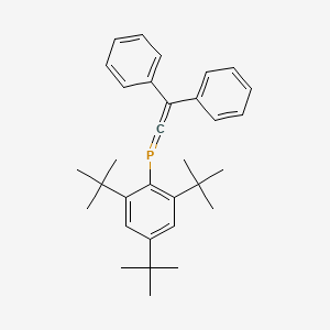 molecular formula C32H39P B14367146 Phosphine, (diphenylethenylidene)[2,4,6-tris(1,1-dimethylethyl)phenyl]- CAS No. 91425-16-0