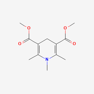 molecular formula C12H17NO4 B14367160 Dimethyl 1,2,6-trimethyl-1,4-dihydropyridine-3,5-dicarboxylate CAS No. 91645-64-6