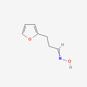 molecular formula C7H9NO2 B14367218 N-[3-(furan-2-yl)propylidene]hydroxylamine CAS No. 92265-87-7